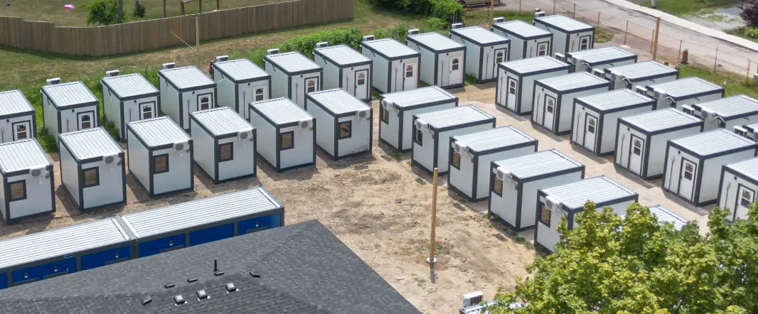 Pathways on Park transitional housing cabins in Chatham-Kent